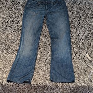 306 - 7 For All Mankind Blue Jeans Womens Straight/ SLIGHT FLARE Leg Denim